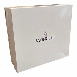Moncler white shoe box